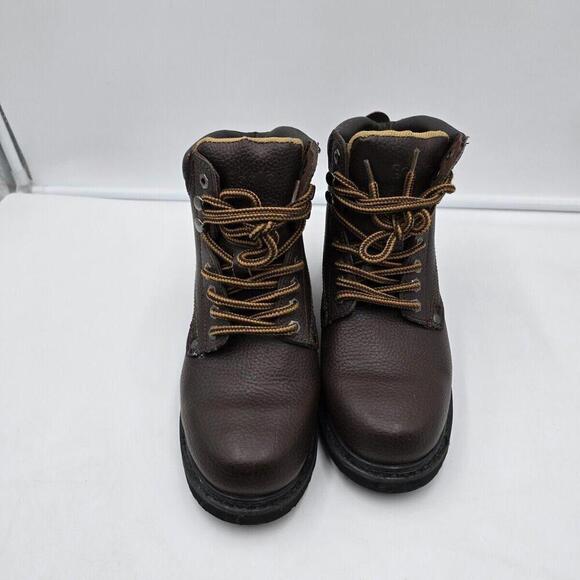 Eagle Work‎ Boot Genuine Leather Heavy Duty Size 7 Oil Resistant Brown - Picture 4 of 10